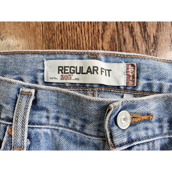 Levi's 505 Jeans Men's 38X32 Regular Fit Straight Leg Med/light Wash #005054891 - Picture 11 of 11